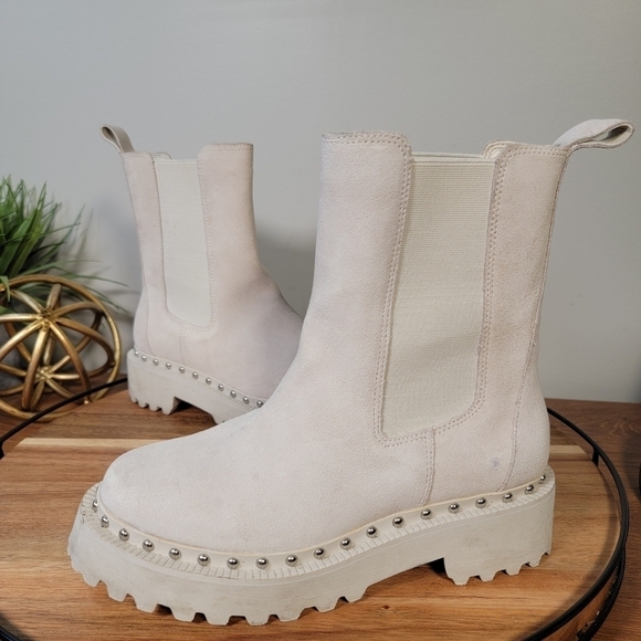 Vince Camuto Meendey Platform Chelsea Boot Chunky Lug Sole Heels Size 7 - Picture 9 of 17